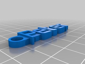 peters key chain organization customized 3d print model - Mito3D