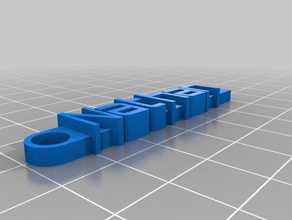 nathan keychain organization customized 3d print model - Mito3D