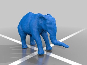il raggiungimento di elefante animali circo 3d print model - Mito3D