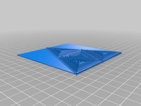triangles 2d art customized 3d print model - Mito3D