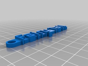 peri kuyruk Anahtarlık organizasyon özelleştirilmiş 3d print model - Mito3D
