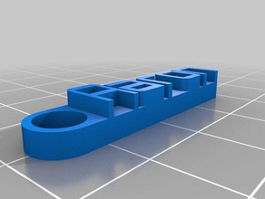 mon message personnalisé keychain organisation 3d print model - Mito3D