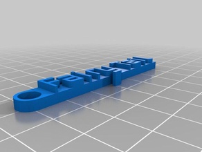 peri kuyruk Anahtarlık organizasyon özelleştirilmiş 3d print model - Mito3D