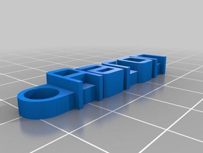 mon message personnalisé keychain organisation 3d print model - Mito3D