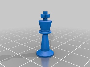 chess piece king 3d print model - Mito3D