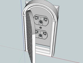 power outlet door 3d printing 3d print model - Mito3D