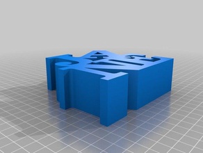il mio personalizzato parola scultura jane sculture 3d print model - Mito3D