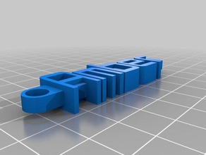 amber customized message Schlüsselanhänger Organisation 3d print model - Mito3D