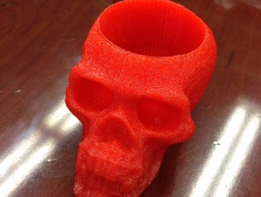 skull shot glass kitchen dining fangs shotglass 3d print model - Mito3D