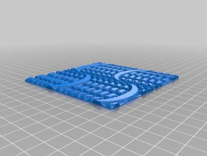 waves flip 2d art customized 3d print model - Mito3D