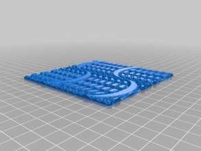 waves flip 2d art customized 3d print model - Mito3D