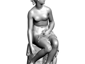 3d scan nymph untying her sandal printing sculpture statue 3d print model - Mito3D