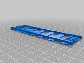 pista longa simplificado de associação construção brinquedos geotrax lego ferroviário trem 3d print model - Mito3D