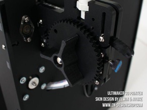 ultimaker extrusora de engranajes agarre 3d la impresora partes modelo actualización útil 3d print model - Mito3D