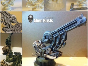 alien jockey conmemorativa del busto modelo criaturas giger piloto space 3d print model - Mito3D