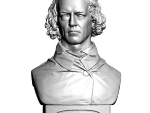 Numérisation 3d buste d'alfred tennyson de l'impression L'impression la sculpture statue 3d print model - Mito3D