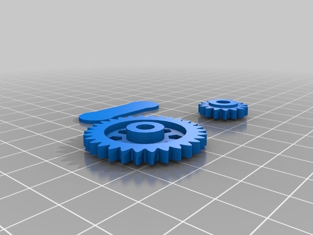 il mio personalizzato zheng-come coppia di ingranaggi gioielli 3D print model - Mito3D