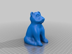 polar bear cub animals 3d print model - Mito3D