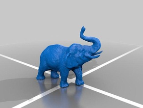 bull elephant handler animals circus elephants menagerie 3d print model - Mito3D