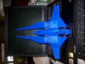 video game inspired v-viper fighter vehicles sketchup terrain vic viper wargaming 3d print model - Mito3D
