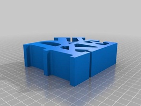duke word sculptures customized 3d print model - Mito3D