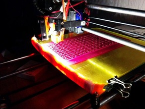 led titular heatedbed 3d de la impresora partes linterna cama caliente ligthing 3d print model - Mito3D