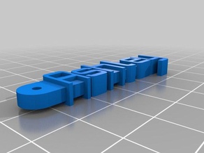 ashleys customized message Schlüsselanhänger Organisation 3d print model - Mito3D
