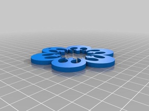 rebel snowflake art 3d print model - Mito3D