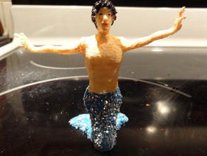 merman sculptures 3d art blender derivative human male mamclain mashup model 3d print model - Mito3D
