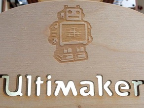 soporte de led ultimaker logotipo 3d la impresora accesorios 3d print model - Mito3D