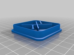 backspace logo cookie cutter kitchen dining 3d print model - Mito3D