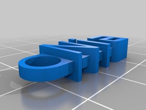 nia keyring organization customized 3d print model - Mito3D