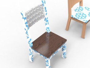 cadeira modelo móveis o cad dwg 3d print model - Mito3D