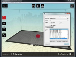makerware trancheuse miracle grue profils personnalisés abs pla 3d de l'impression tests 3d print model - Mito3D
