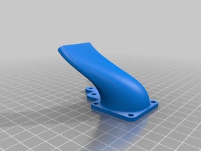 ventilador de refrigeración doble extrusor 3d la impresora accesorios conducto del prusa i3 3d print model - Mito3D