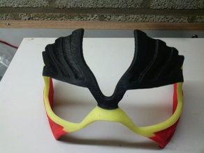 Maske Belgien httpswwwthingiversecomthing32480 - Zubehör belgique Fußball Kopf Unterstützung supportless 3d print model - Mito3D