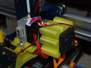 bulldog extruder litexl fan mount 3d printer accessories bot hadron nema 17 ord 3d print model - Mito3D