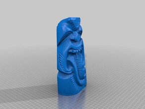 tiki art makerbotdigitizer scansione 3d print model - Mito3D