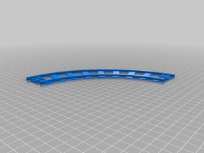 curved track simplified join construction toys geotrax lego rail trrain 3d print model - Mito3D