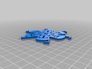 boba fett snowflake art ornament 3d print model - Mito3D