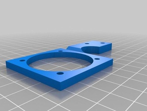 printrbot de 2014, os tomadores edição extrusora suporte para o ventilador 3d impressão montagem simples atualização parte 3d print model - Mito3D