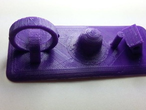 3d printer test object printing tests benchmark calibration piece 3d print model - Mito3D