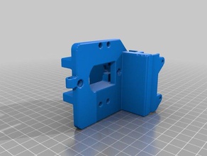 logitudinal i3 bulldog x carriage 3d printer parts 3d print model - Mito3D