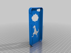 dinosaur case iphone 5 mobile iphone5 replicator2 3d print model - Mito3D
