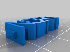 minha mensagem personalizada chaveiro nori organização 3d print model - Mito3D