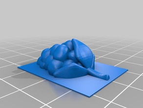 framboise la moitié sculptures 3d print model - Mito3D