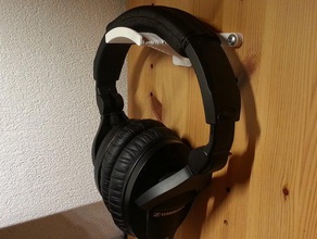 headset-Ständer audio Wand Wandhalterung 3d print model - Mito3D