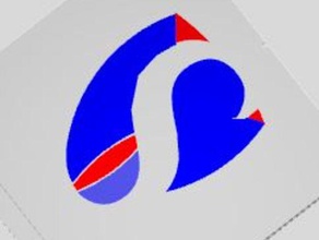 la singularité croissant logo des signes logos 3d print model - Mito3D