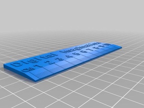 la mia su misura righello digitale immaginazione ufficio 3d print model - Mito3D