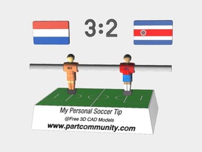 netherlands-costa rica worldcup soccer tip other 3d print model - Mito3D